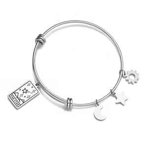 The Star Tarot Card Bracelet displayed against a white background.