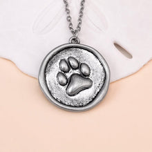 Load image into Gallery viewer, Beach Paw Print Coin Necklace - GoBeachy