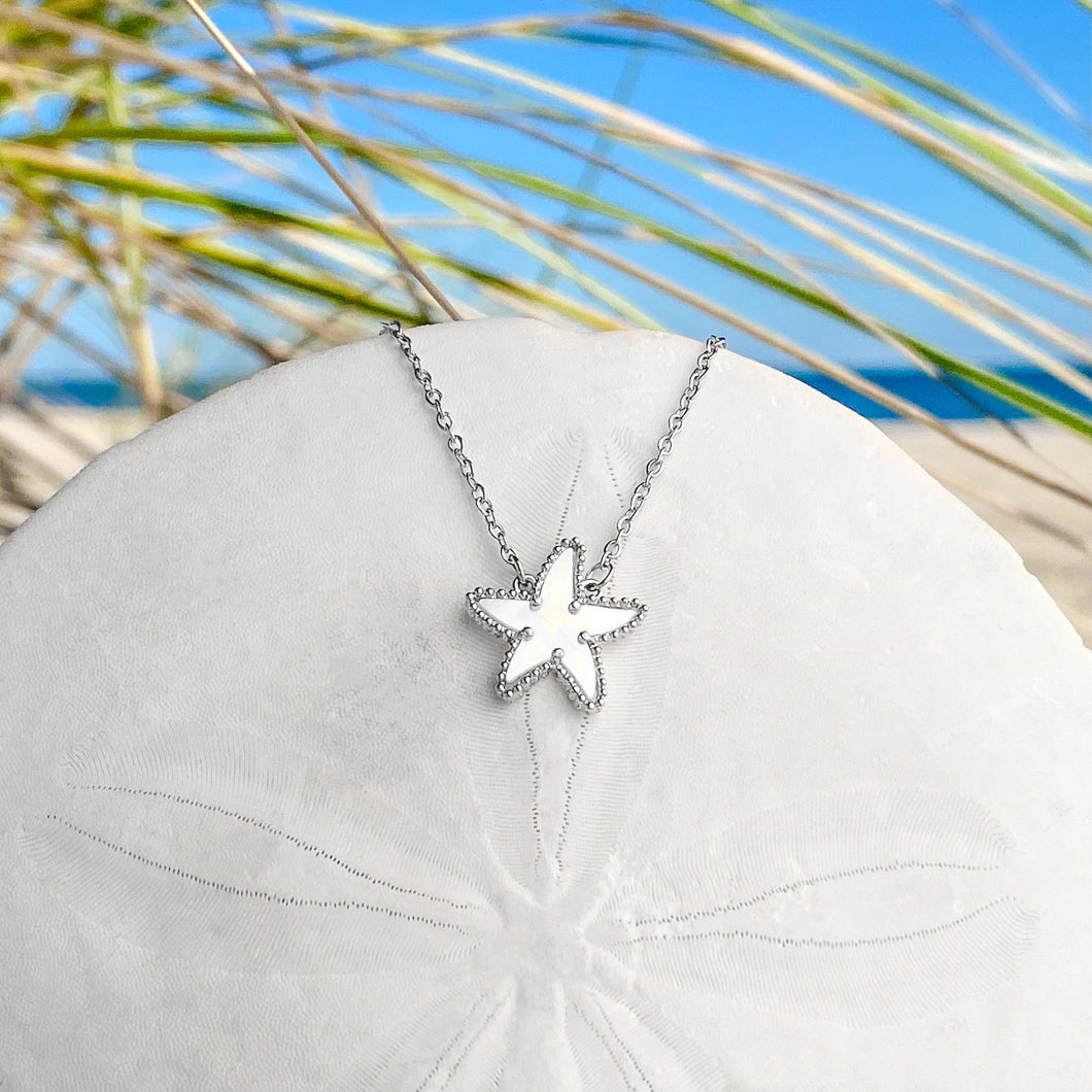 Mother of Pearl Starfish Necklace - Draft 07062022 - GoBeachy