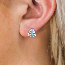 Load image into Gallery viewer, Opal Anchor Studs - GoBeachy