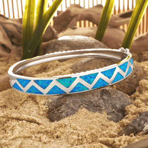 Opal Aztec Hoop Bracelet - GoBeachy