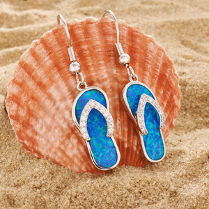 Opal Flip Flop Earrings - GoBeachy