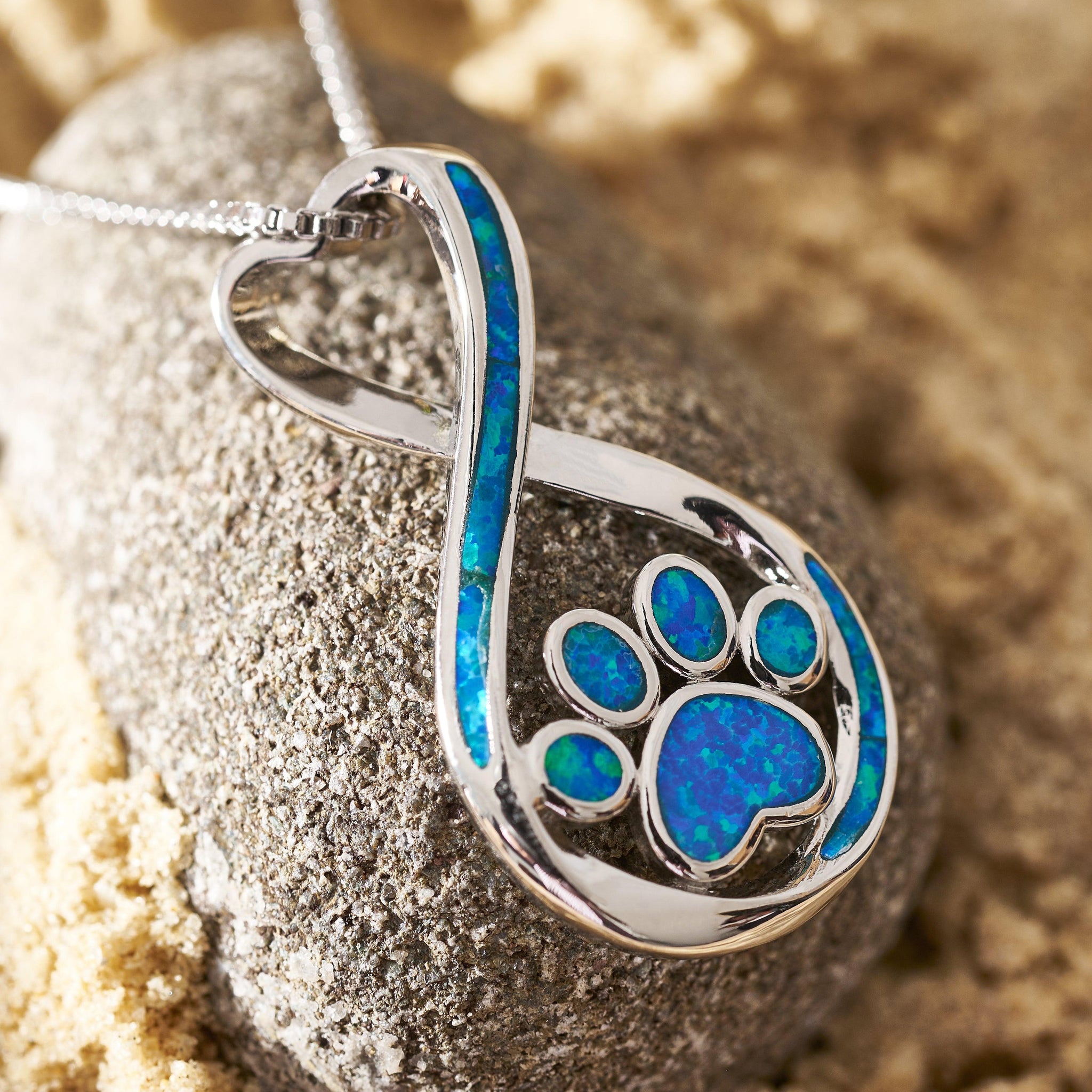 Paw Silver Necklace – Dog's Love Store