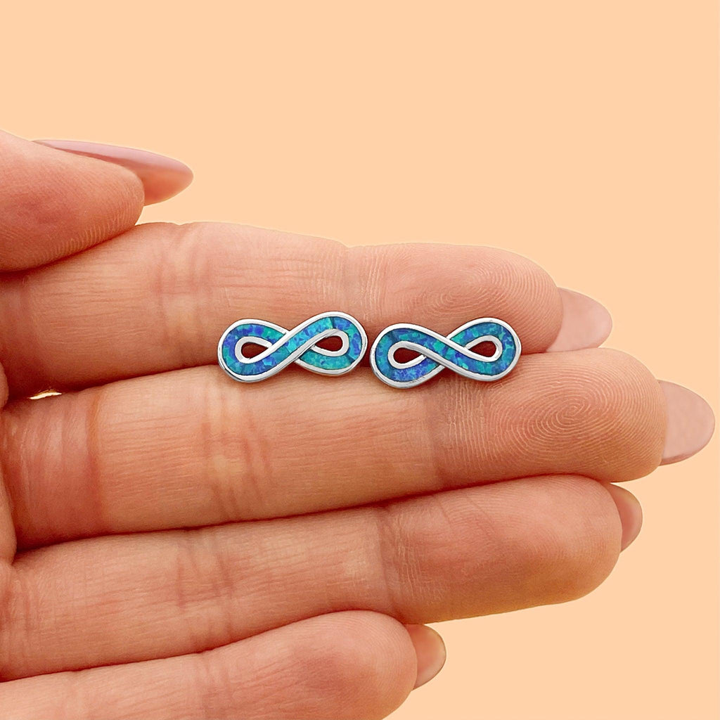 Opal Infinity Studs - GoBeachy