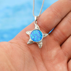 Opal Inlay Sea Star Necklace - Draft 05062022 - GoBeachy