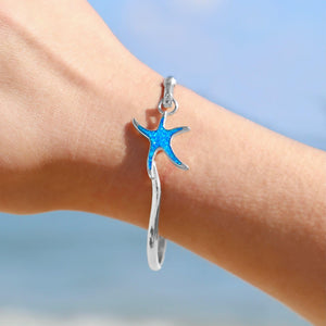 Opal Inlay Starfish Bracelet - GoBeachy