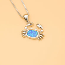 Load image into Gallery viewer, Opal Sideway Crab Necklace - GoBeachy