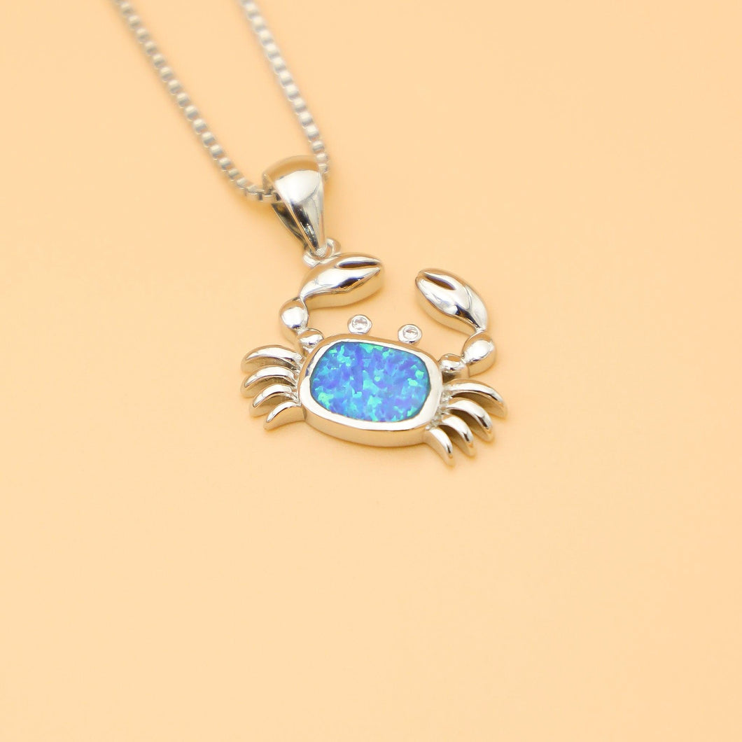 Opal Sideway Crab Necklace - GoBeachy