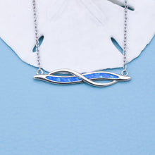 Load image into Gallery viewer, Opal Twist Wave Necklace - GoBeachy