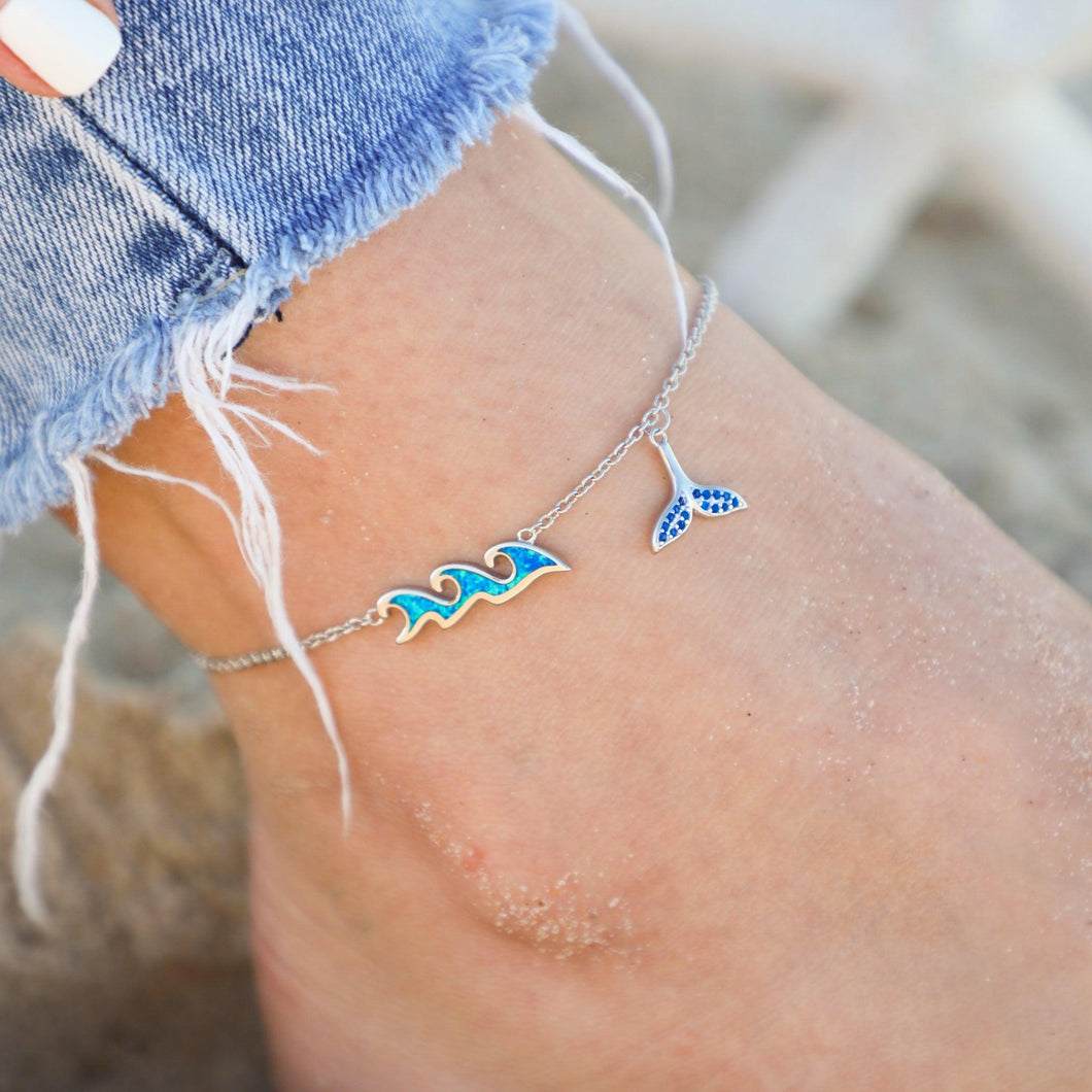 Opal Whale Tail Anklet - Draft 06242022 - GoBeachy
