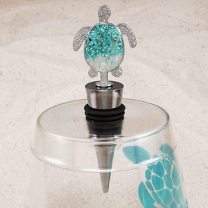 Sand Sea Turtle Wine Stopper - GoBeachy