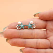Load image into Gallery viewer, Starfish Pearl Studs - GoBeachy