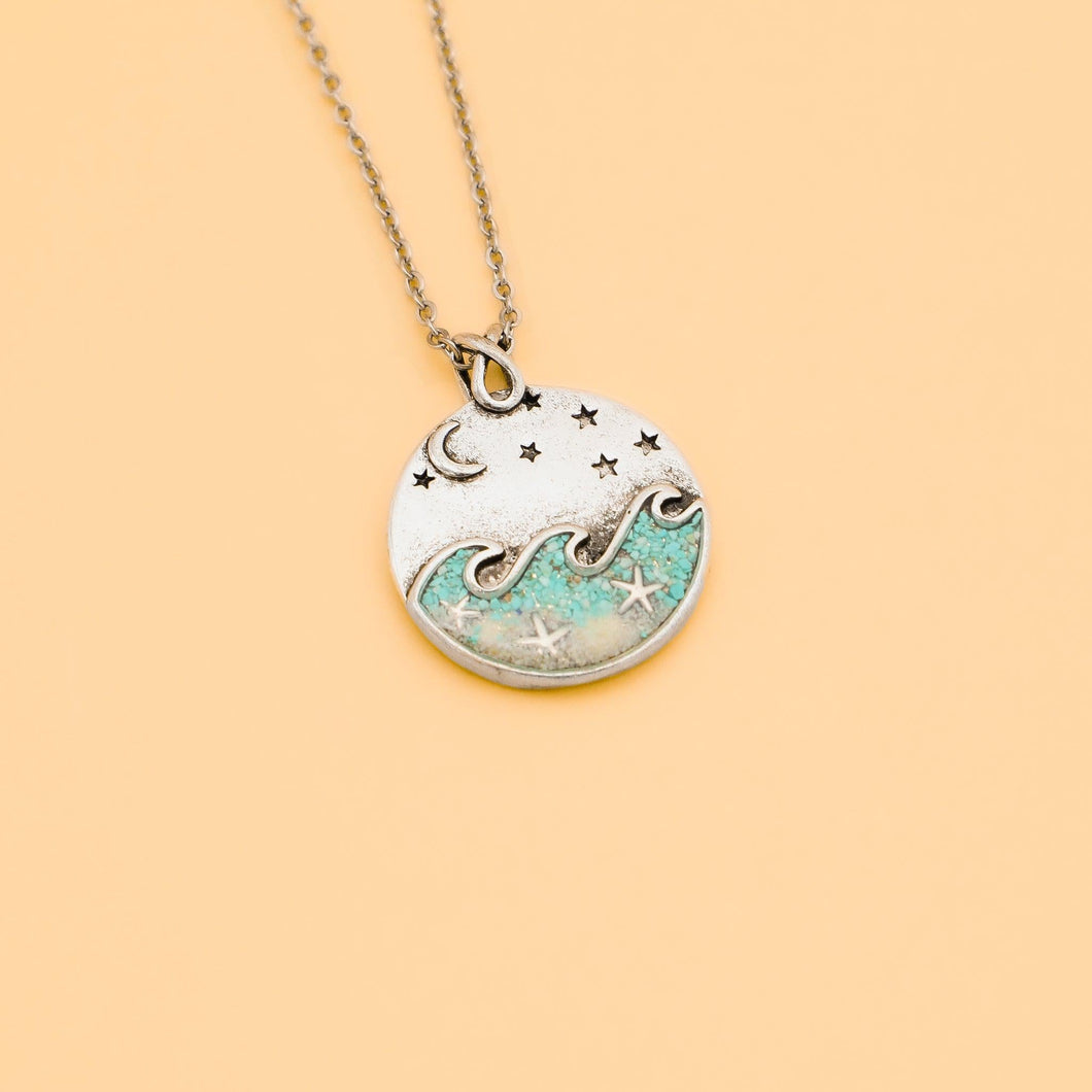 Twinkle Twinkle Little Star Turquoise Necklace - GoBeachy
