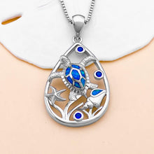 Load image into Gallery viewer, Under the Sea Turtle Drop Necklace - Draft 05062022 - GoBeachy